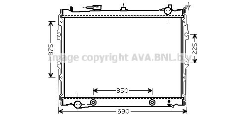 AVA QUALITY COOLING Радиатор, охлаждение двигателя MZ2190